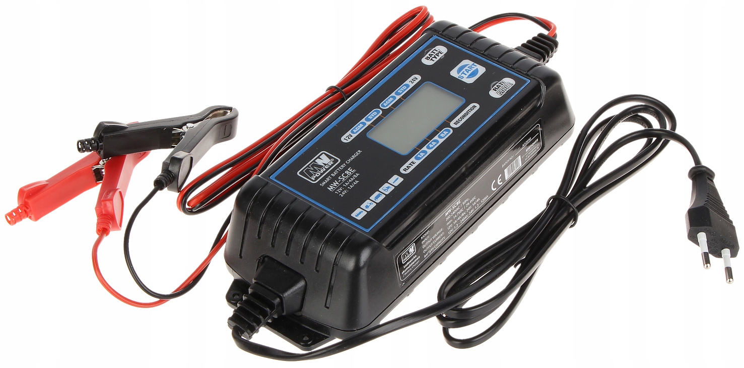 MW Power MW-SC8E ładowarka akumulatorów 8A 12V/24V